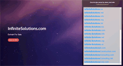 Desktop Screenshot of infinitesolutions.com